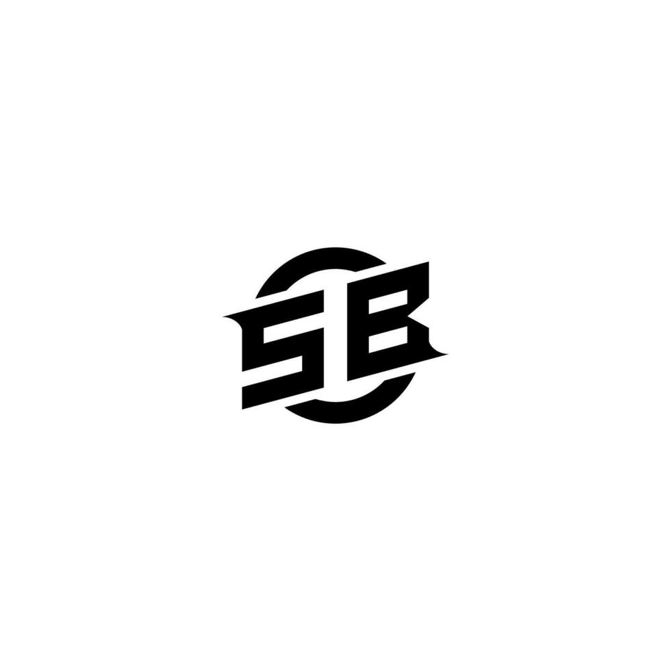 SB Premium esport logo design Initials vector