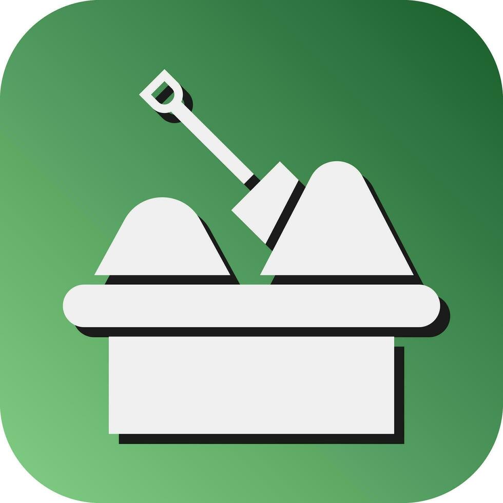 Sandbox  Vector Glyph Gradient Background Icon For Personal And Commercial Use.