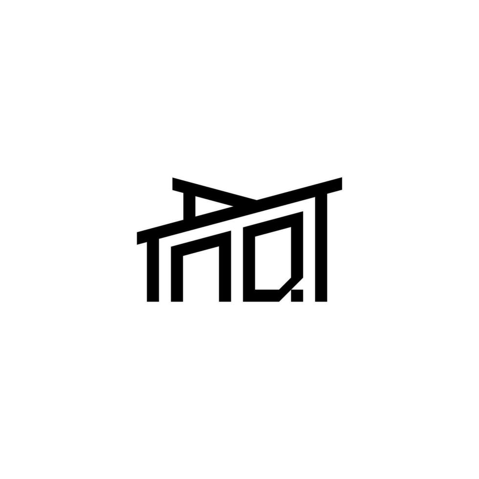 NQ Initial Letter in Real Estate Logo concept vector