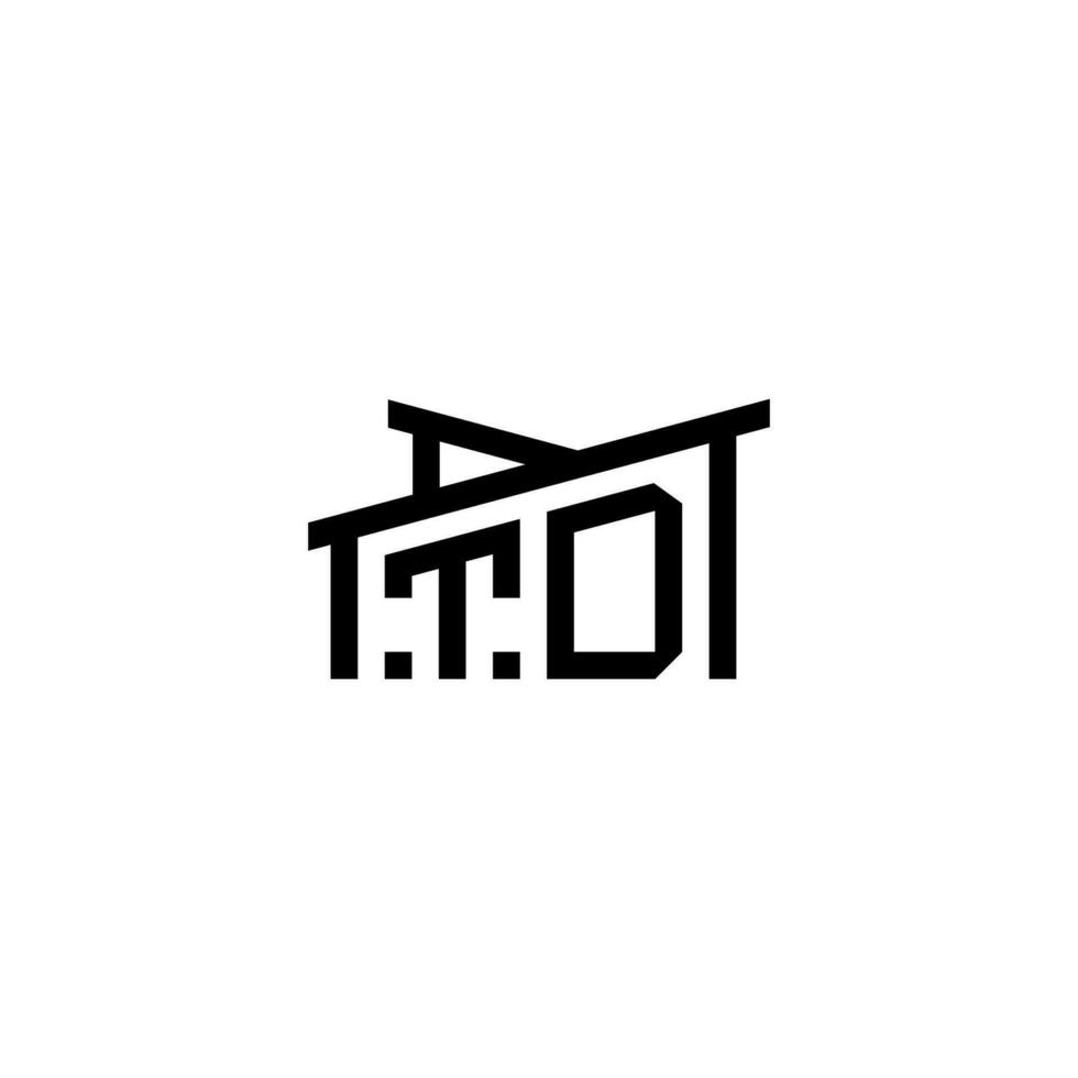 TD Initial Letter in Real Estate Logo concept vector