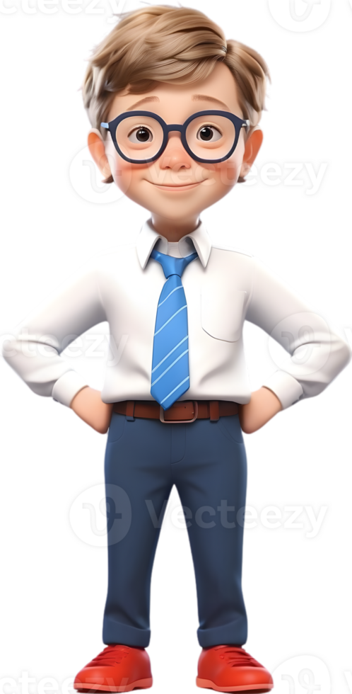 AI generated Cartoon boy with occupation illustration, cute little worker graphic, diverse professions artwork, boy in uniform design, career exploration concept, occupation character illustration png