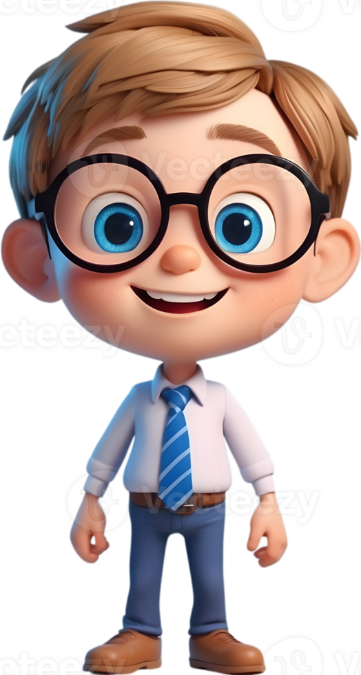 AI generated Cartoon boy with occupation illustration, cute little worker graphic, diverse professions artwork, boy in uniform design, career exploration concept, occupation character illustration png