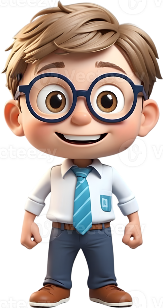 AI generated Cartoon boy with occupation illustration, cute little worker graphic, diverse professions artwork, boy in uniform design, career exploration concept, occupation character illustration png