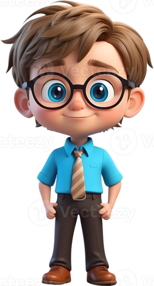 AI generated Cartoon boy with occupation illustration, cute little worker graphic, diverse professions artwork, boy in uniform design, career exploration concept, occupation character illustration png
