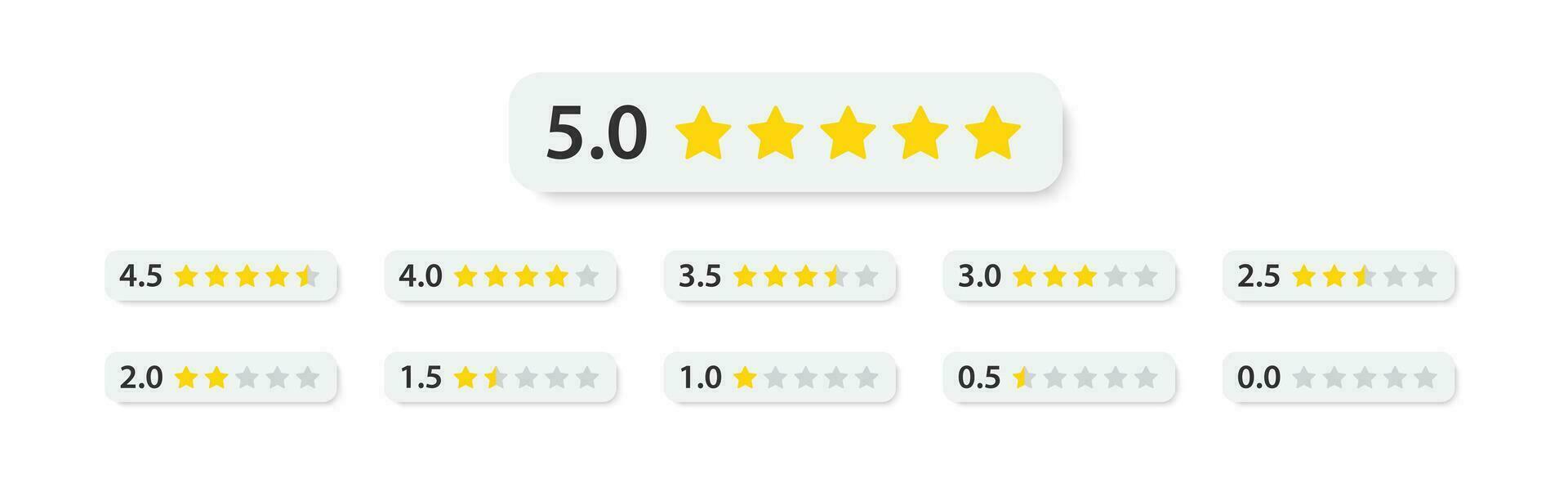 5 star rating icon. Feedback of user symbol. Review quality. Button click. Five star ranking. Best service. Positive vote. Vector illustration.