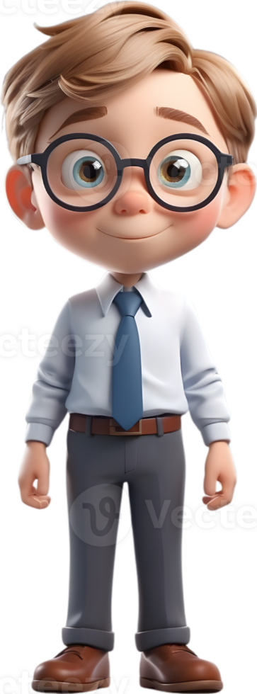 AI generated Cartoon boy with occupation illustration, cute little worker graphic, diverse professions artwork, boy in uniform design, career exploration concept, occupation character illustration png