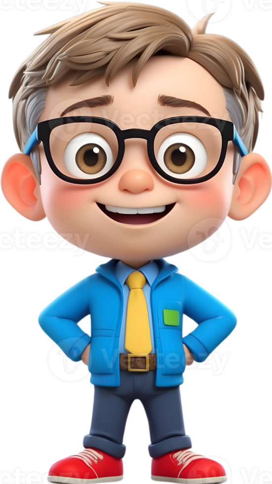 AI generated Cartoon boy with occupation illustration, cute little worker graphic, diverse professions artwork, boy in uniform design, career exploration concept, occupation character illustration png