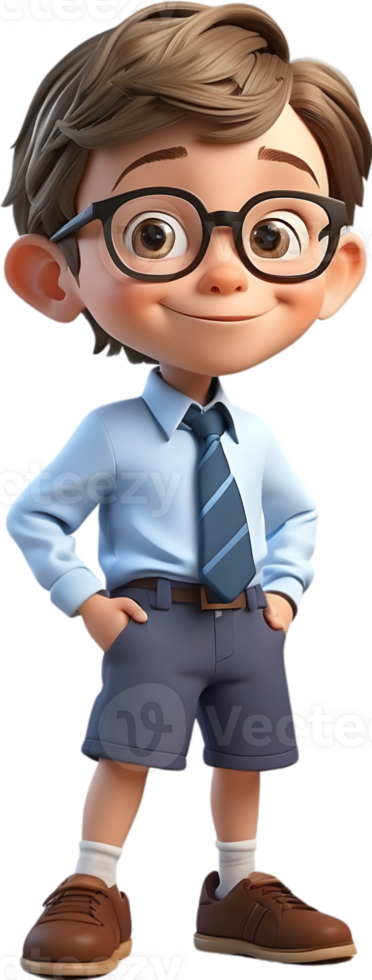 AI generated Cartoon boy with occupation illustration, cute little worker graphic, diverse professions artwork, boy in uniform design, career exploration concept, occupation character illustration png
