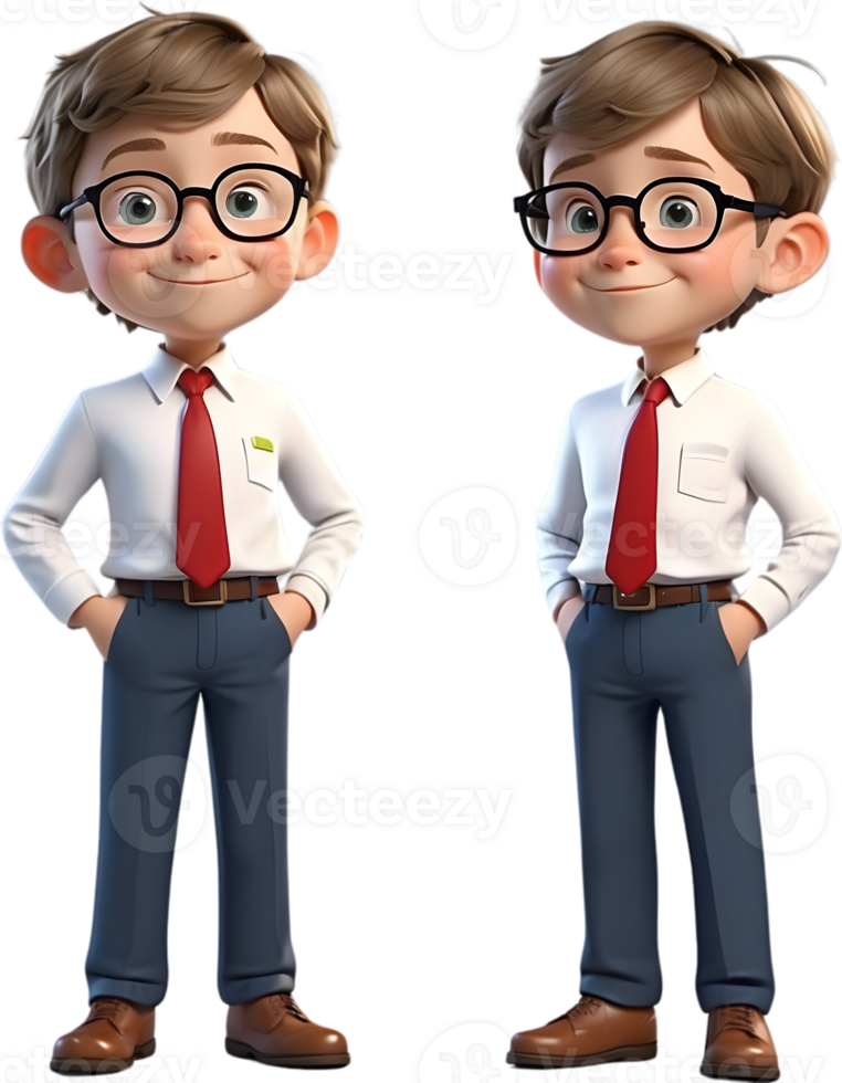 AI generated Cartoon boy with occupation illustration, cute little worker graphic, diverse professions artwork, boy in uniform design, career exploration concept, occupation character illustration png
