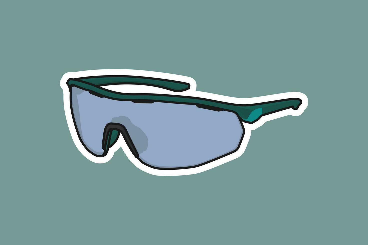 verano brillante Dom lentes pegatina con nuevo estilo forma vector ilustración. verano lentes objeto icono concepto. verano Moda lentes pegatina diseño con sombra vector logo.