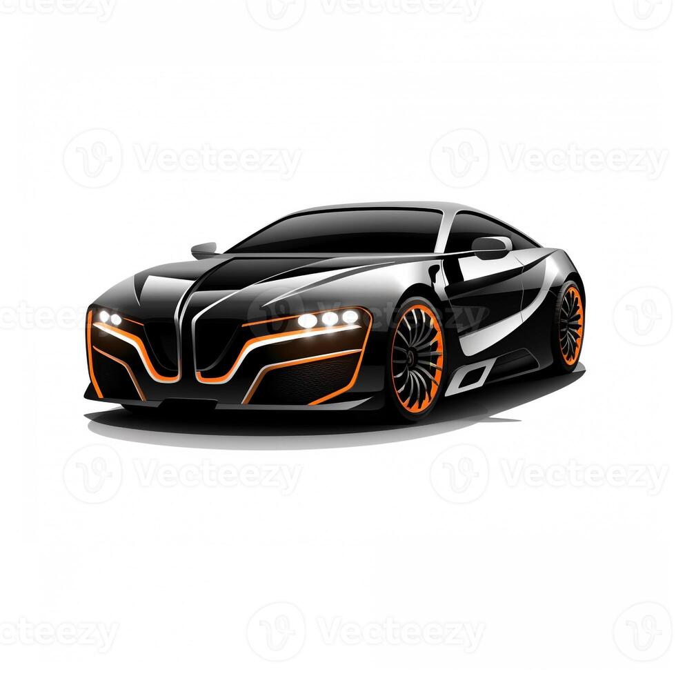 AI generated photo of logo of a car. Generative AI