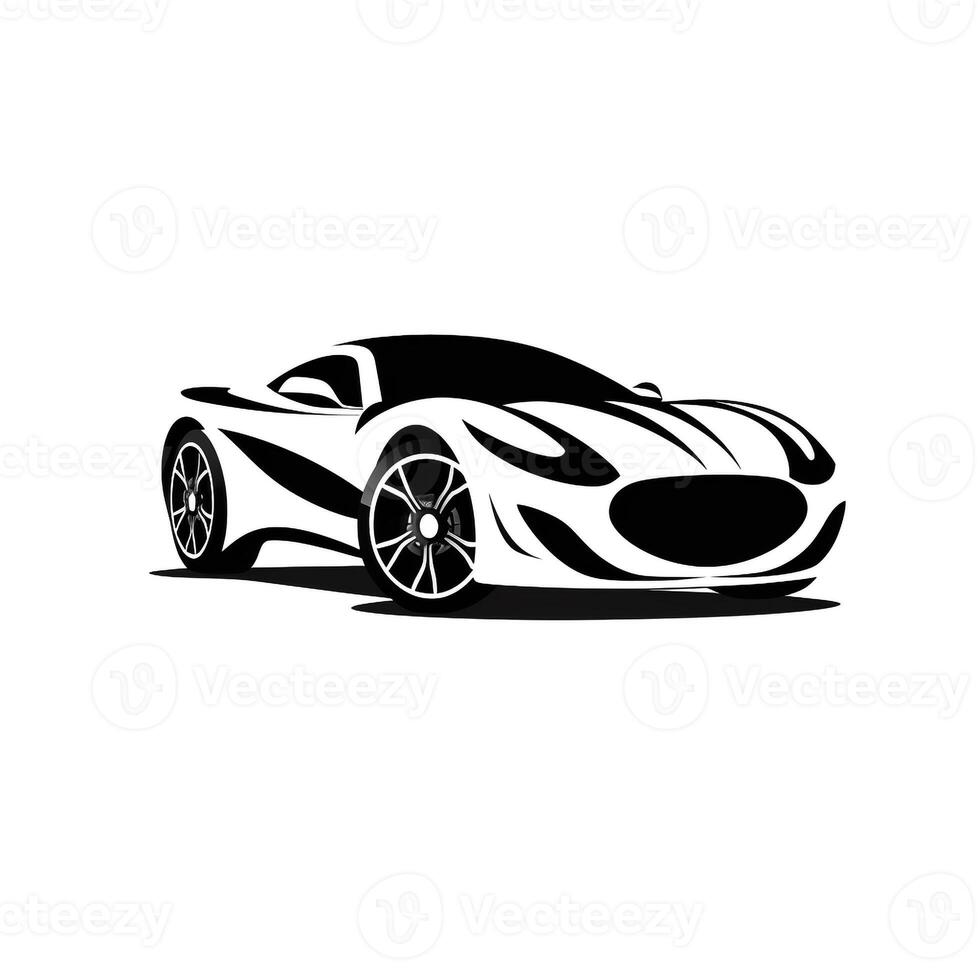 ai generado emblema logo de un coche. generativo ai foto