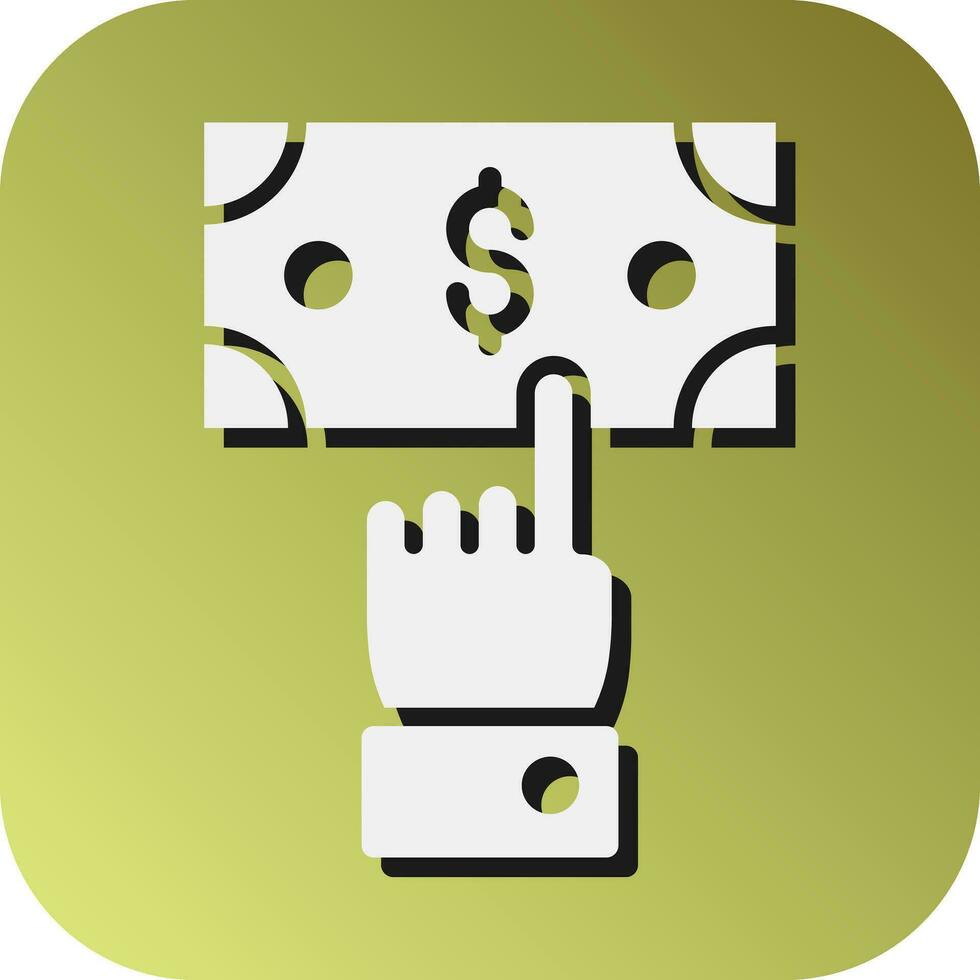 Pay Per Click  Vector Glyph Gradient Background Icon For Personal And Commercial Use.