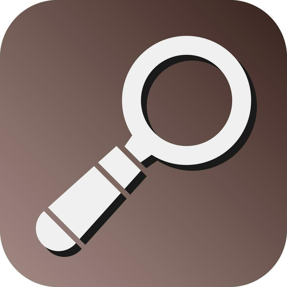 Magnifying Glass  Vector Glyph Gradient Background Icon For Personal And Commercial Use.