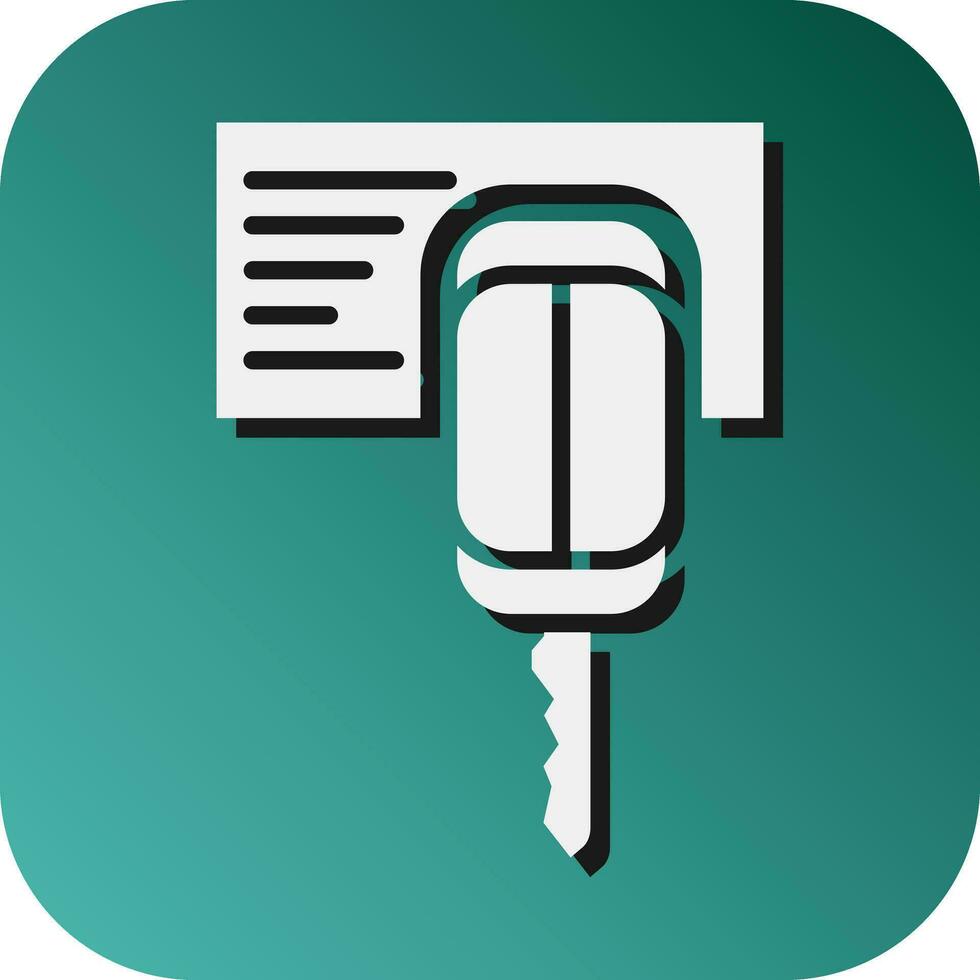 Key Programming  Vector Glyph Gradient Background Icon For Personal And Commercial Use.