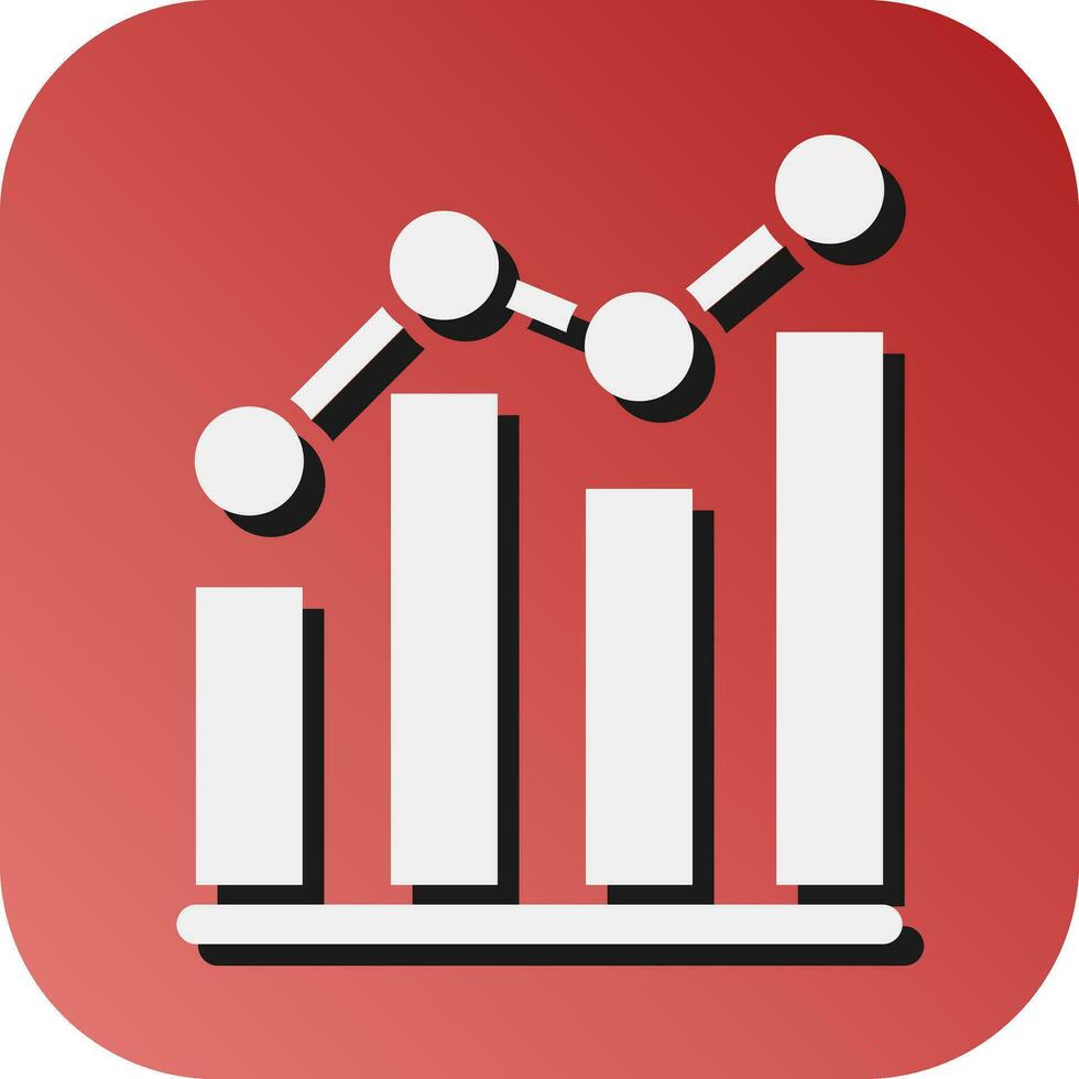 Analytics  Vector Glyph Gradient Background Icon For Personal And Commercial Use.