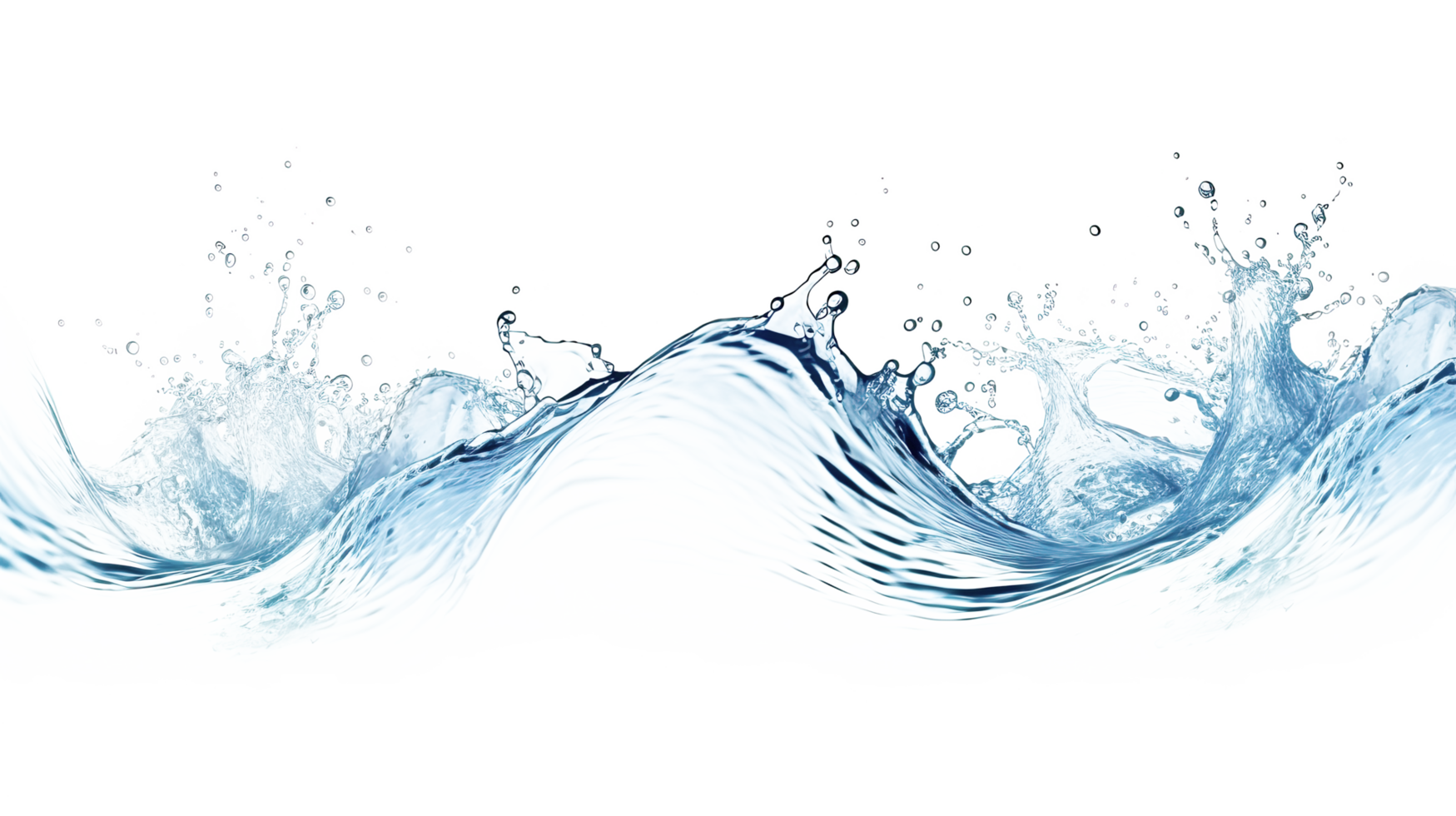 AI generated Water wave splash isolated on transparent background. png