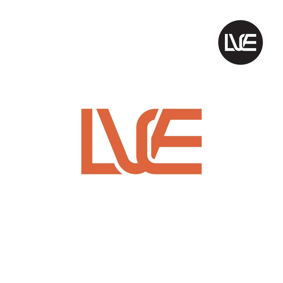 Letter LVE Monogram Logo Design vector