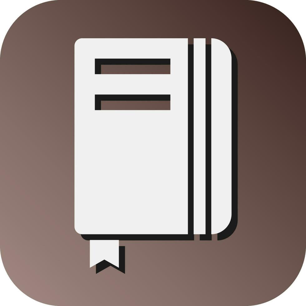 Notebook  Vector Glyph Gradient Background Icon For Personal And Commercial Use.