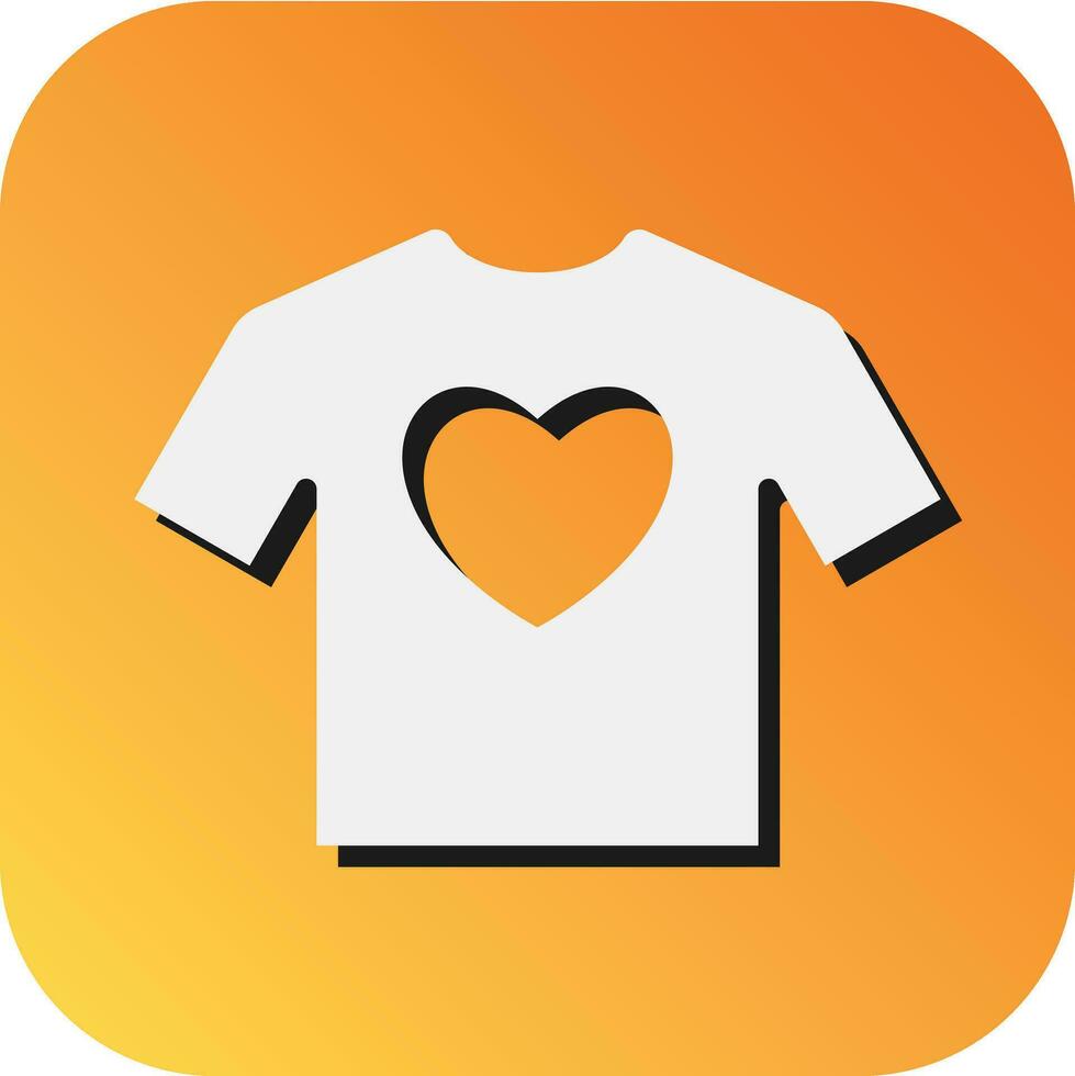 Shirt  Vector Glyph Gradient Background Icon For Personal And Commercial Use.