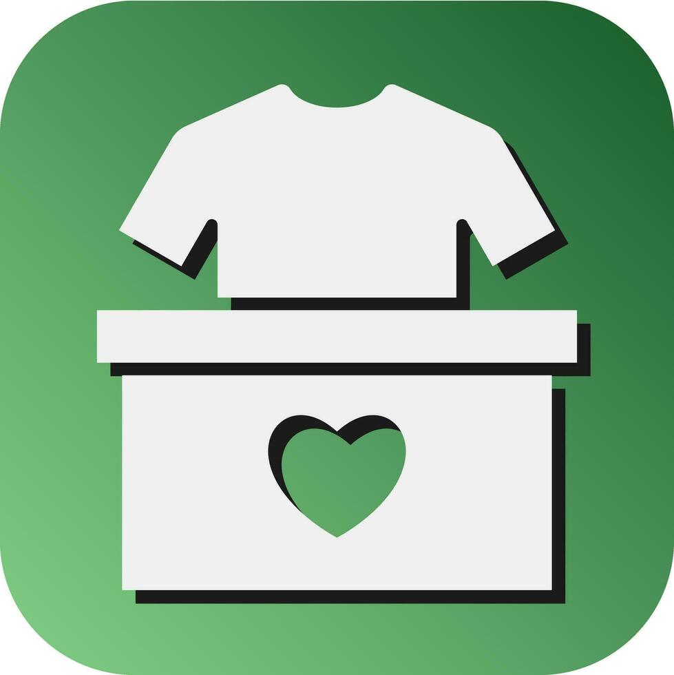 Clothes Donation  Vector Glyph Gradient Background Icon For Personal And Commercial Use.