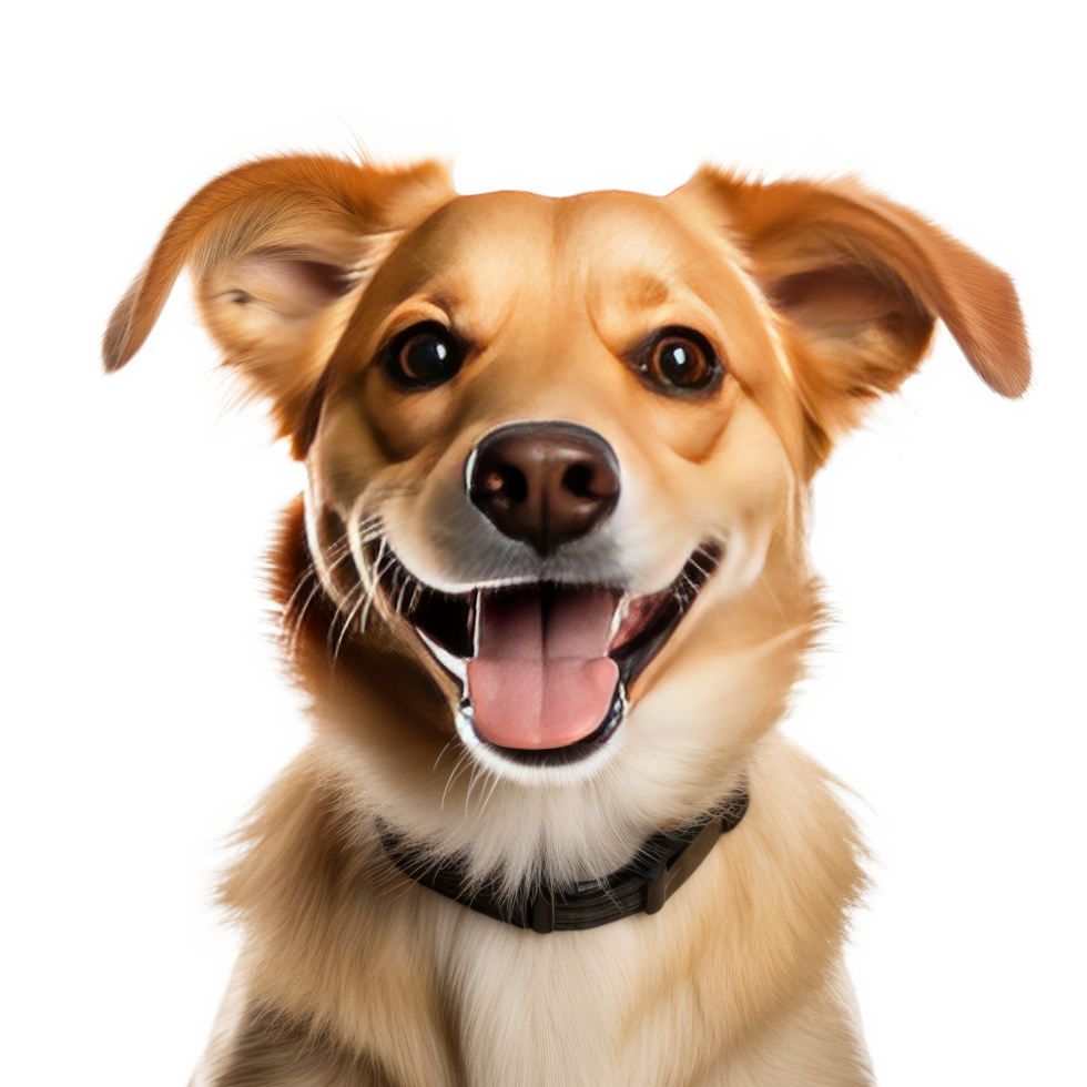 AI generated Dog on transparent background. png