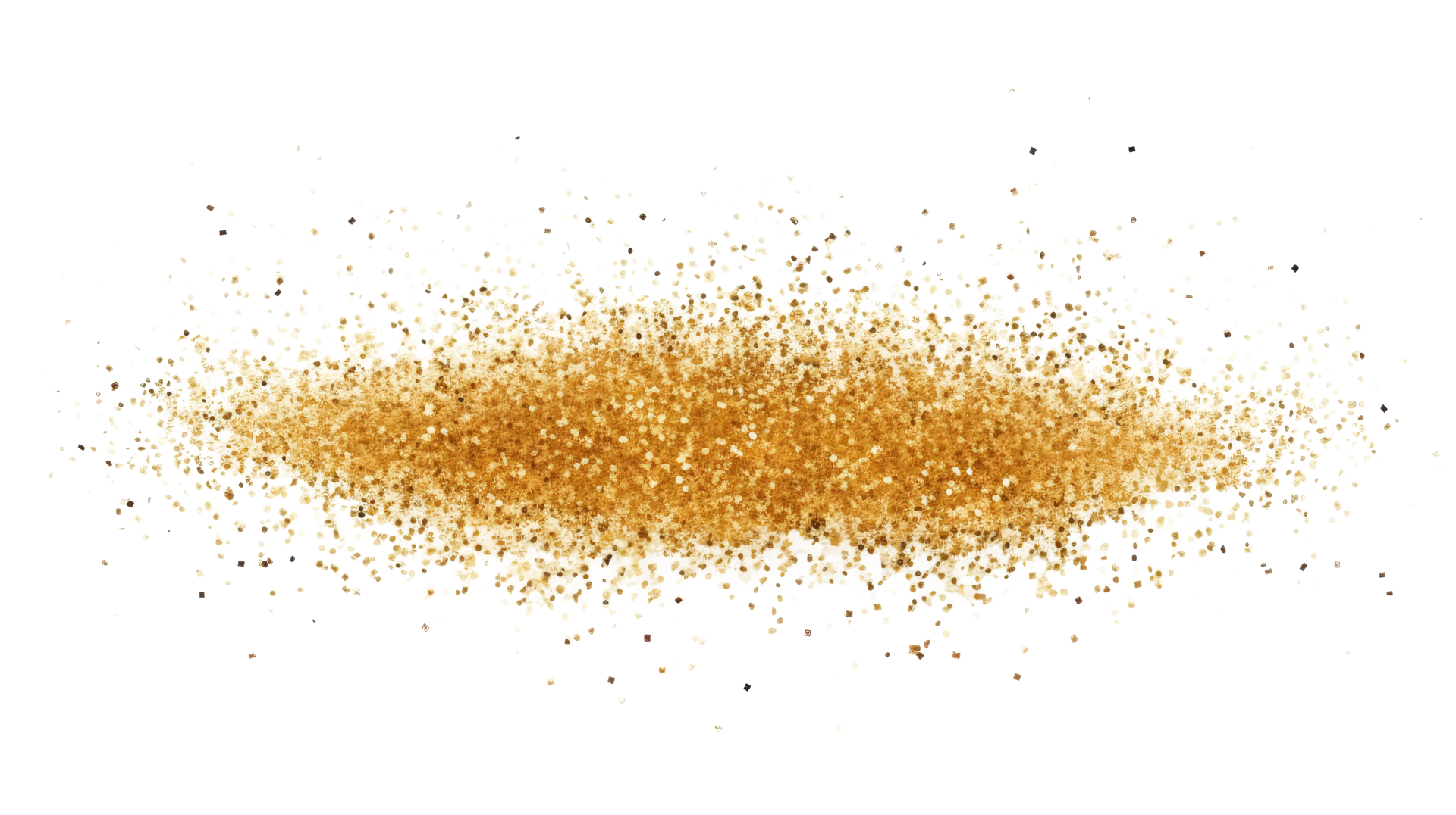 AI generated Gold Sparkle And Glitter Dust Effect isolated on