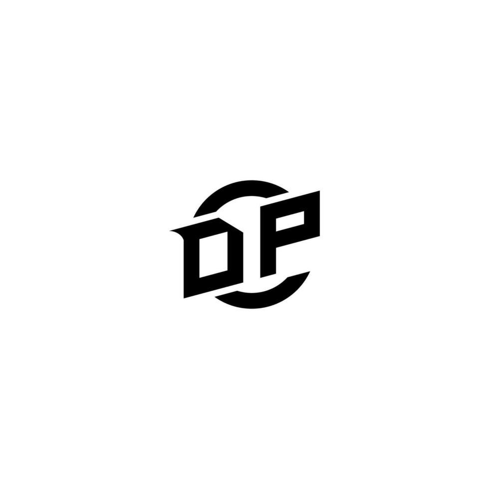 DP Premium esport logo design Initials vector