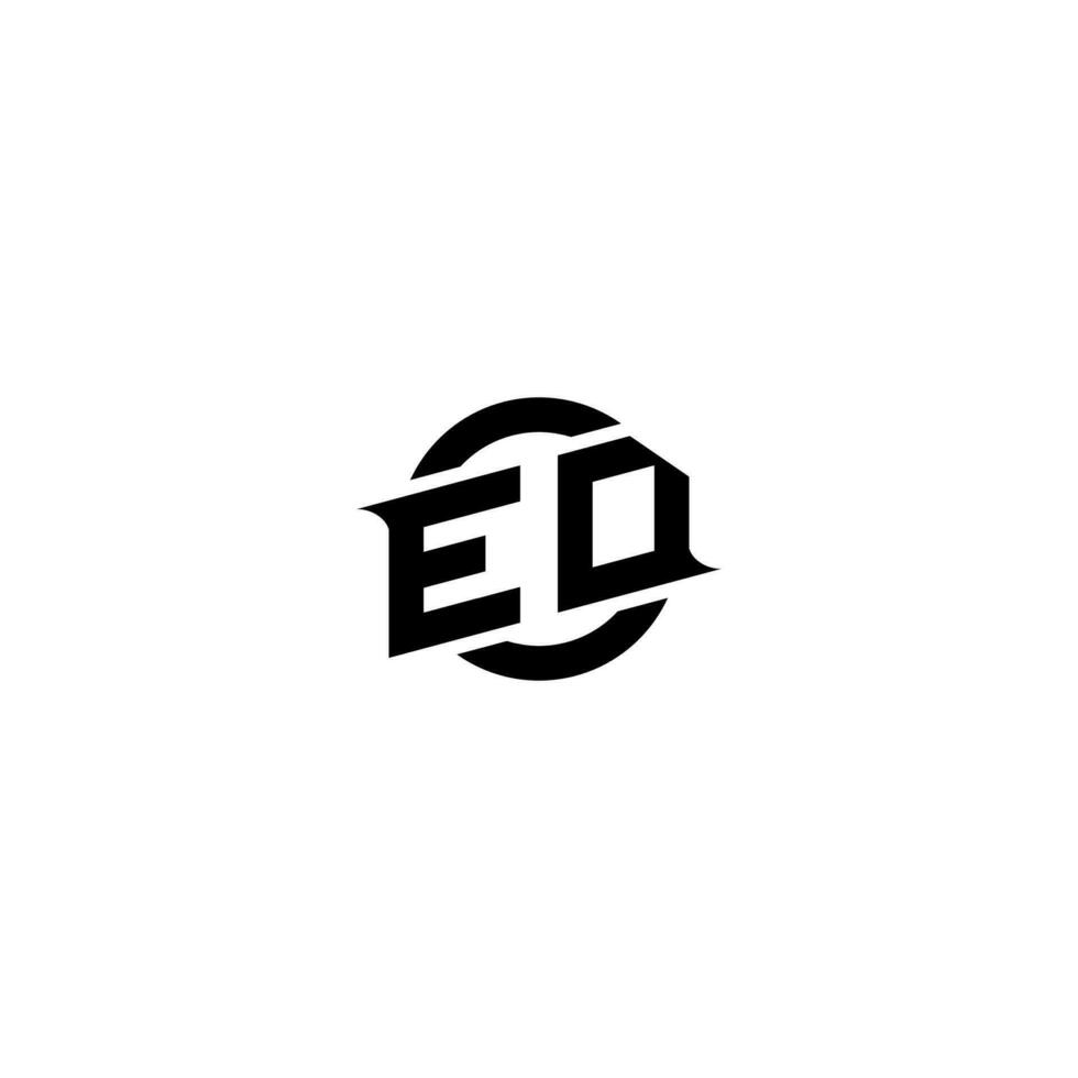 ED Premium esport logo design Initials vector
