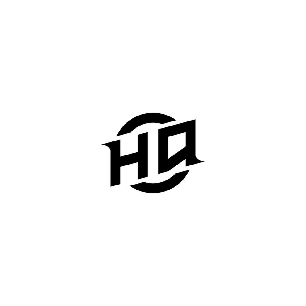 HQ Premium esport logo design Initials vector