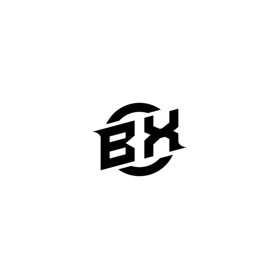 BX Premium esport logo design Initials vector