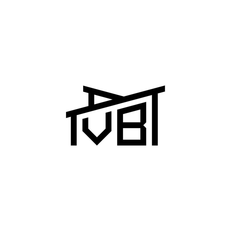 VB Initial Letter in Real Estate Logo concept vector
