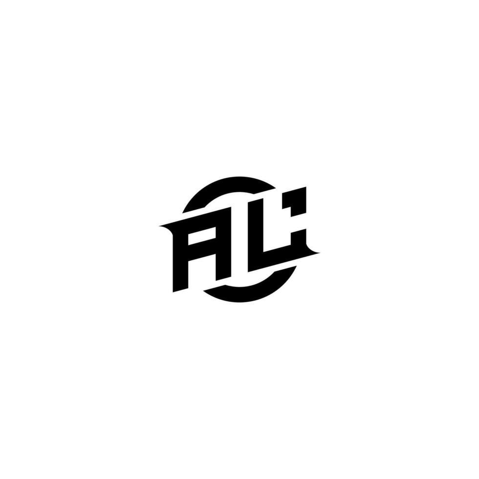 AL Premium esport logo design Initials vector