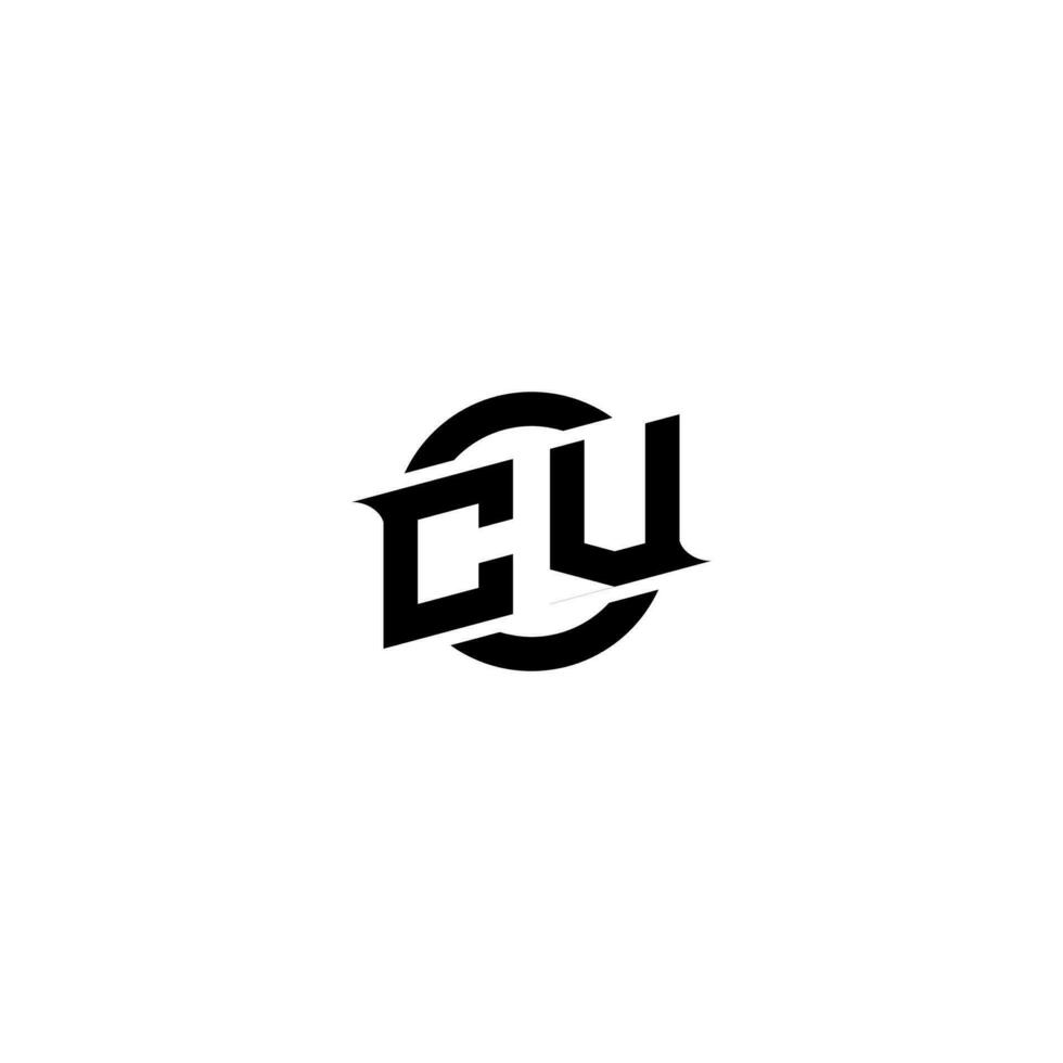 CV Premium esport logo design Initials vector