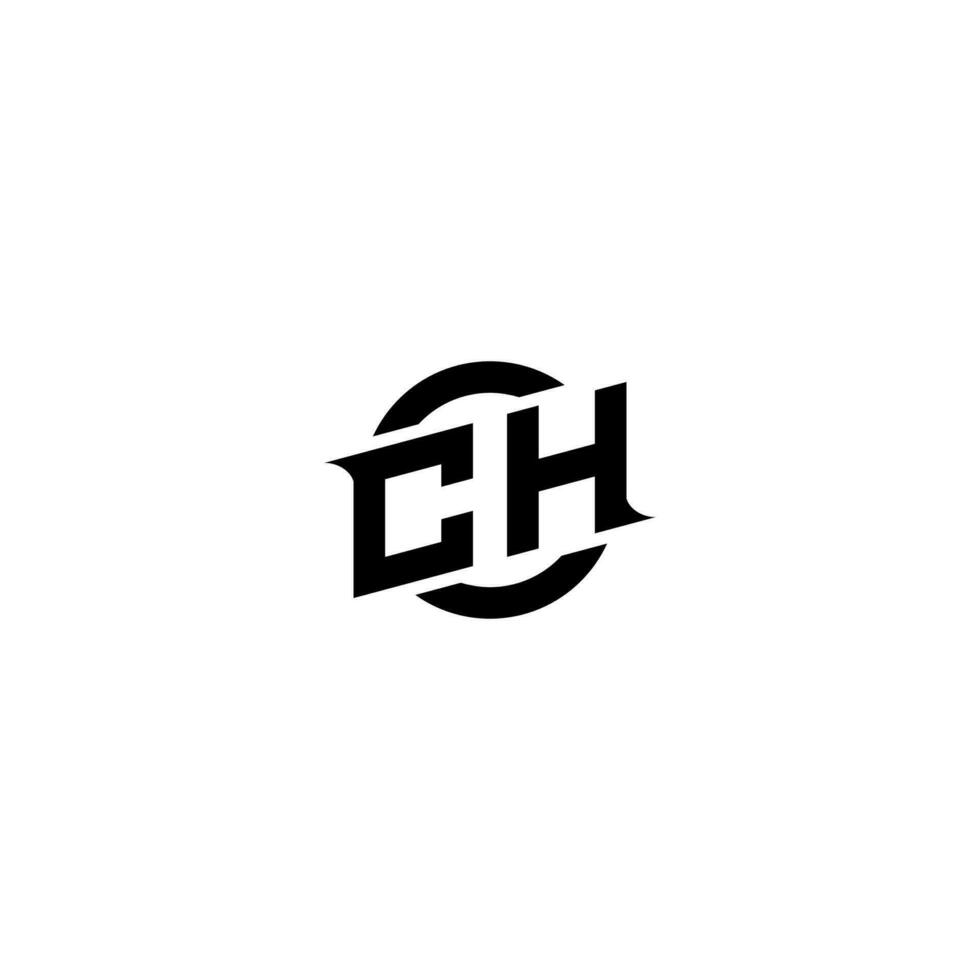 CH Premium esport logo design Initials vector