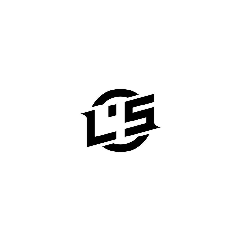 LS Premium esport logo design Initials vector