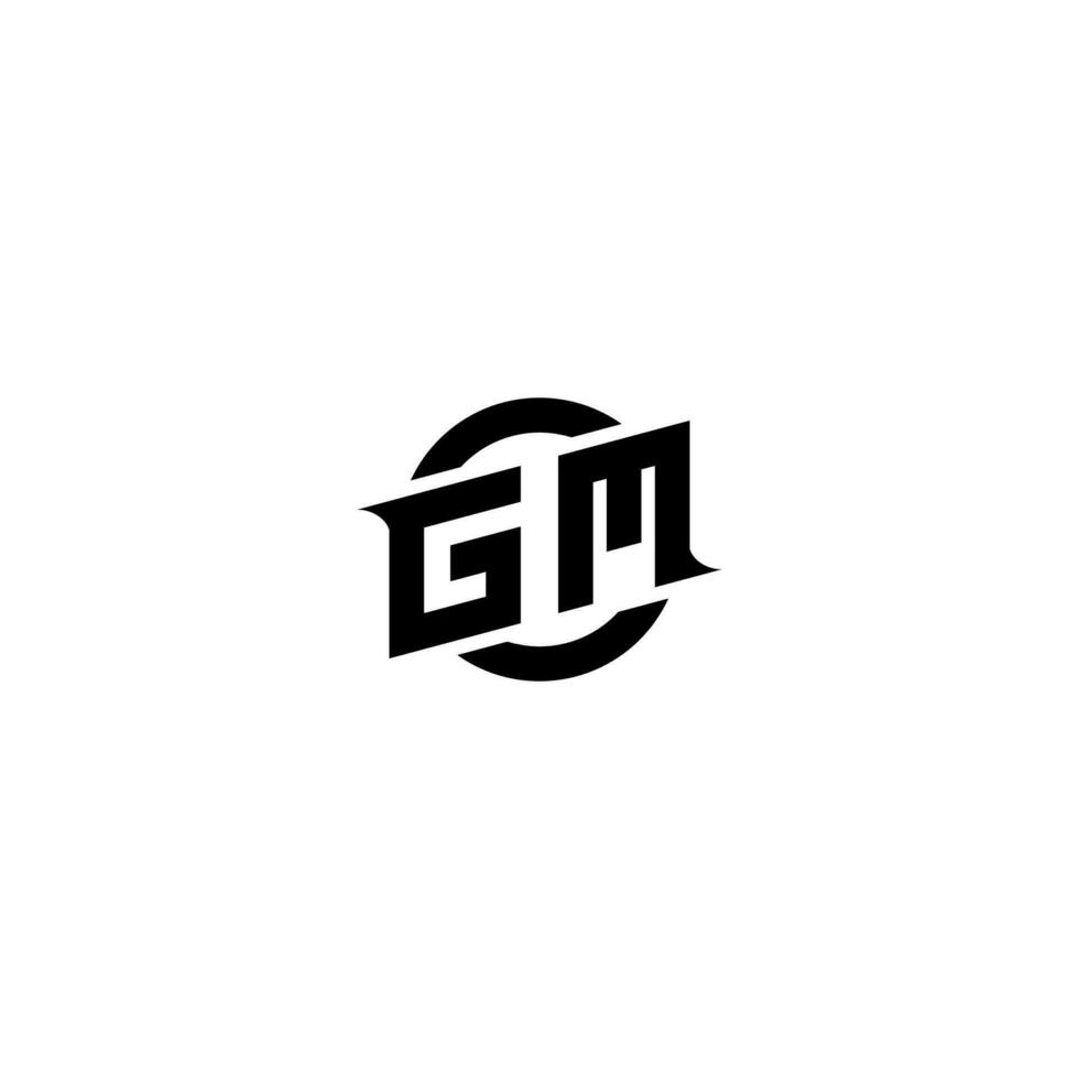 gm prima deporte logo diseño iniciales vector