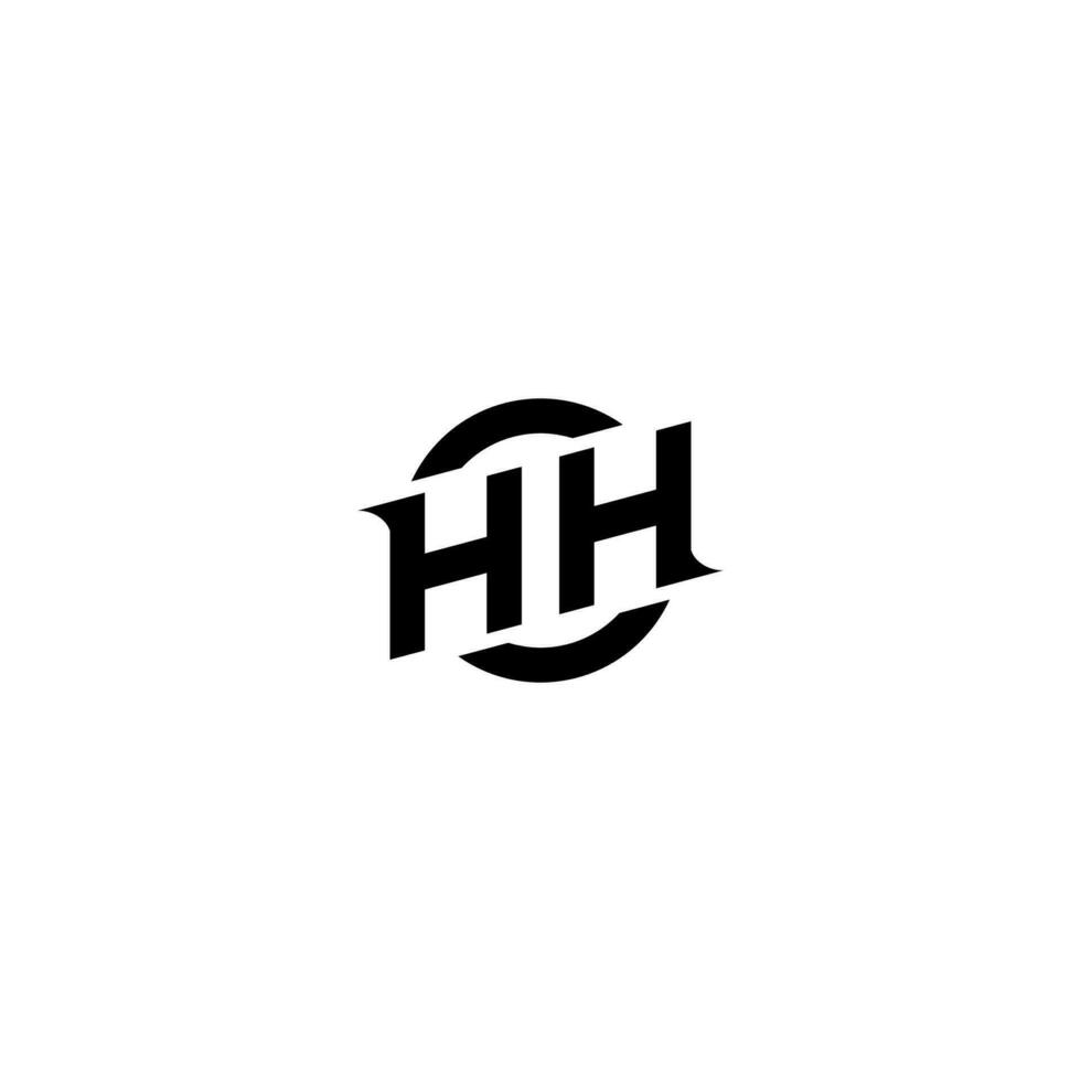 HH Premium esport logo design Initials vector
