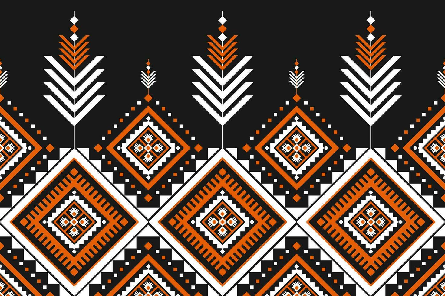 Fabric Mexican style. Geometric ethnic seamless pattern in tribal. Aztec art ornament print. vector