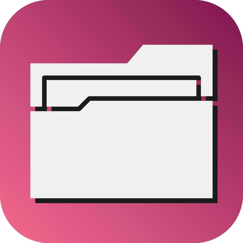 Folder Vector Glyph Gradient Background Icon For Personal And Commercial Use.