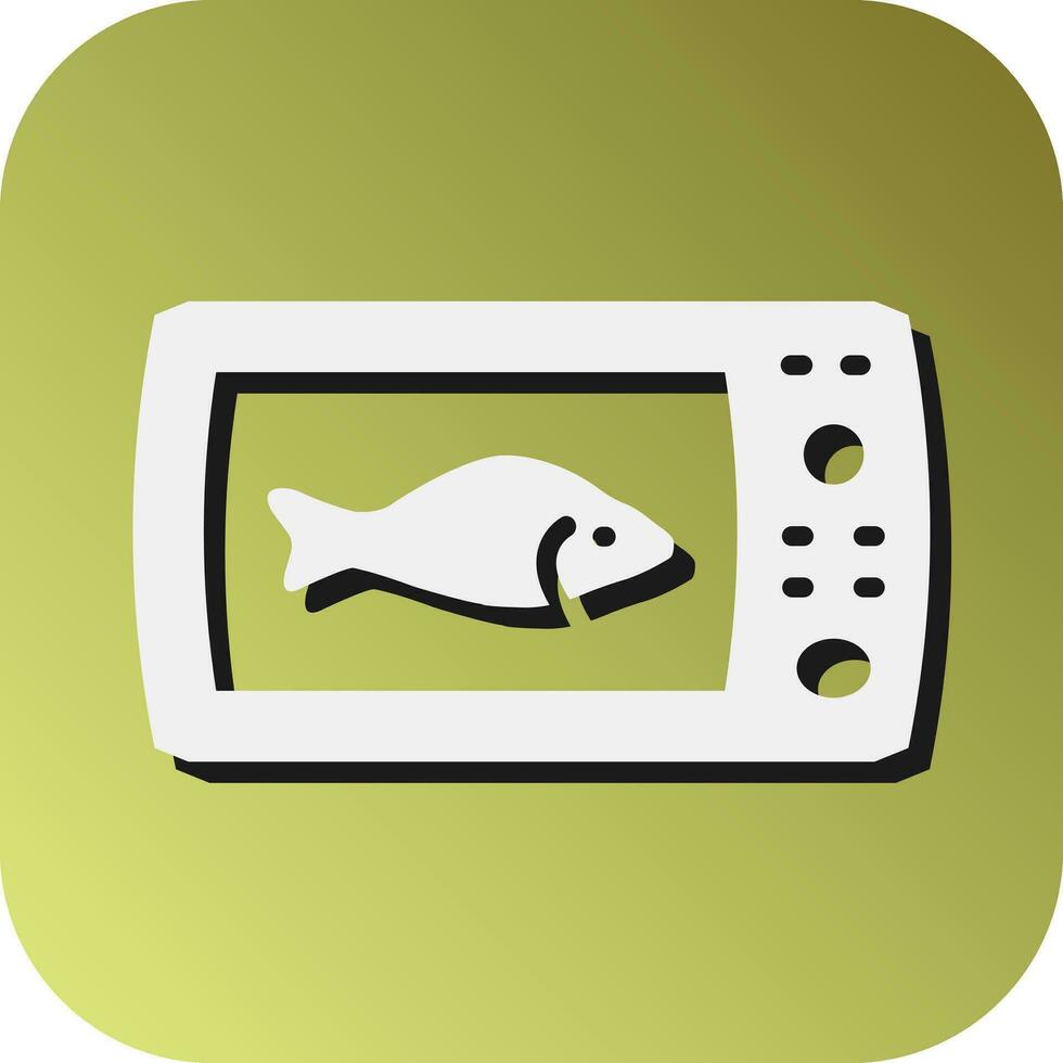 pescado descubridor vector glifo degradado antecedentes icono para personal y comercial usar.