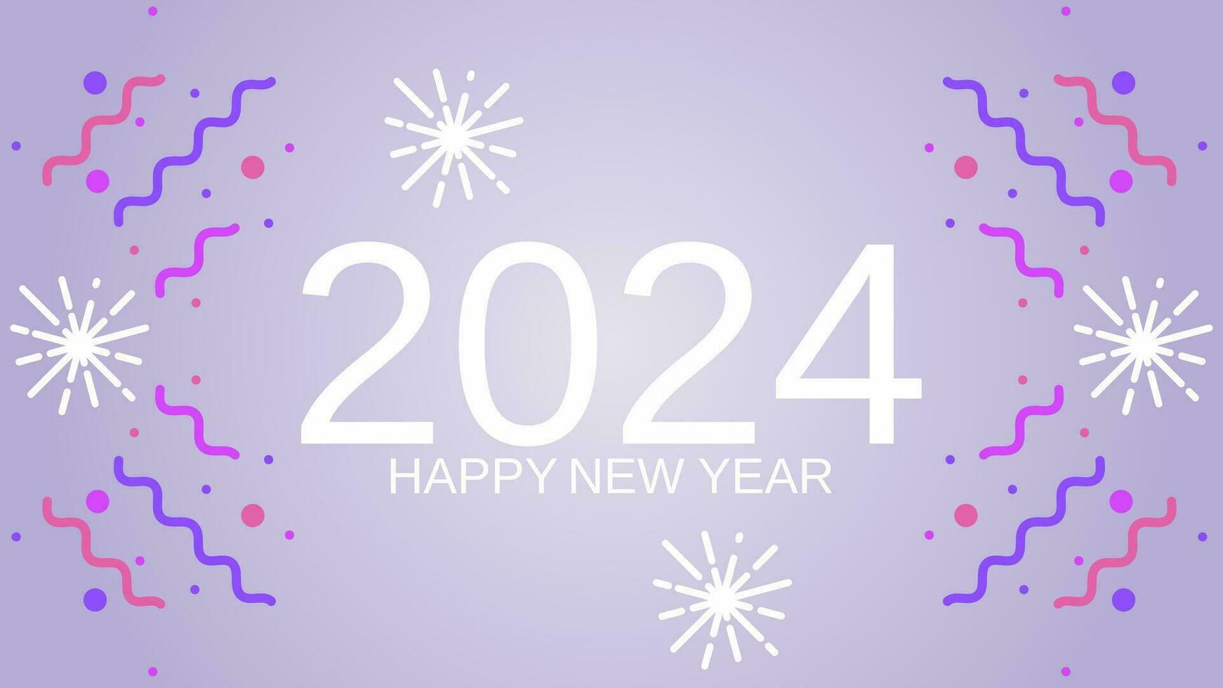 Happy new year 2024 background. New year vector background for event, festival, card or decoration. Background for new year celebration in december
