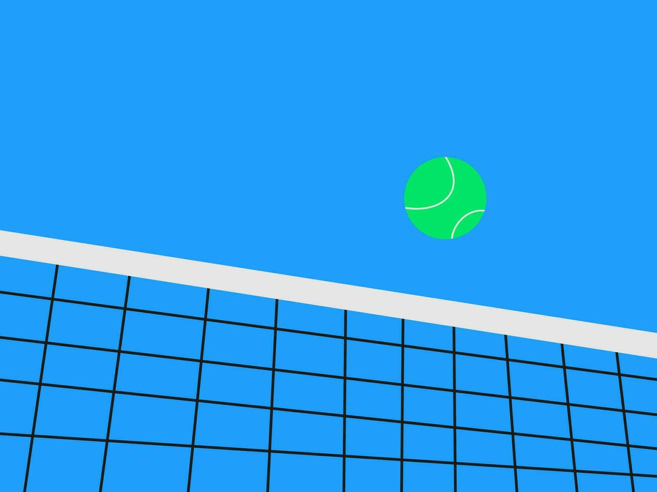 tennis flat design vector illustration