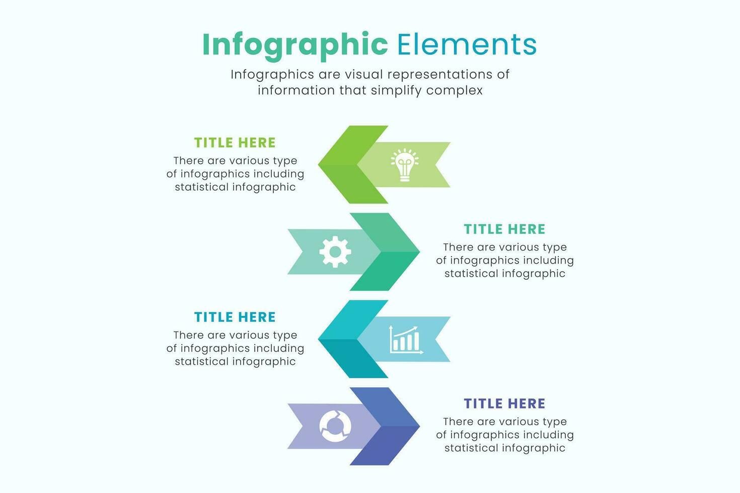 conjunto de vector flecha infografía diseño plantillas para presentaciones