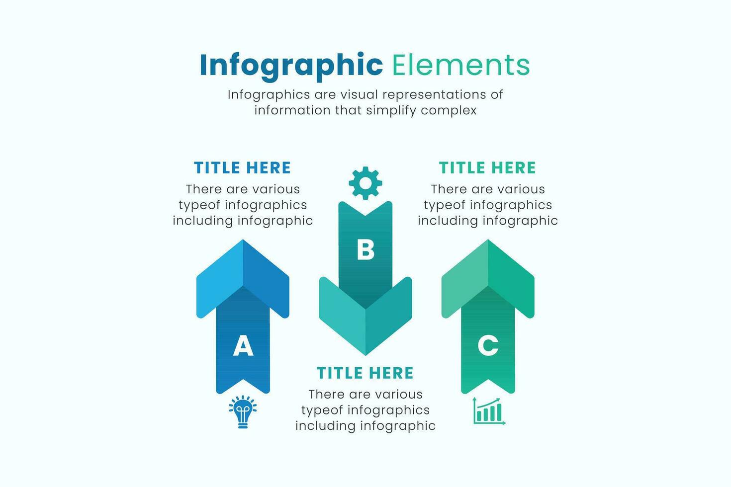 Set of vector Arrow infographic design templates for presentations.