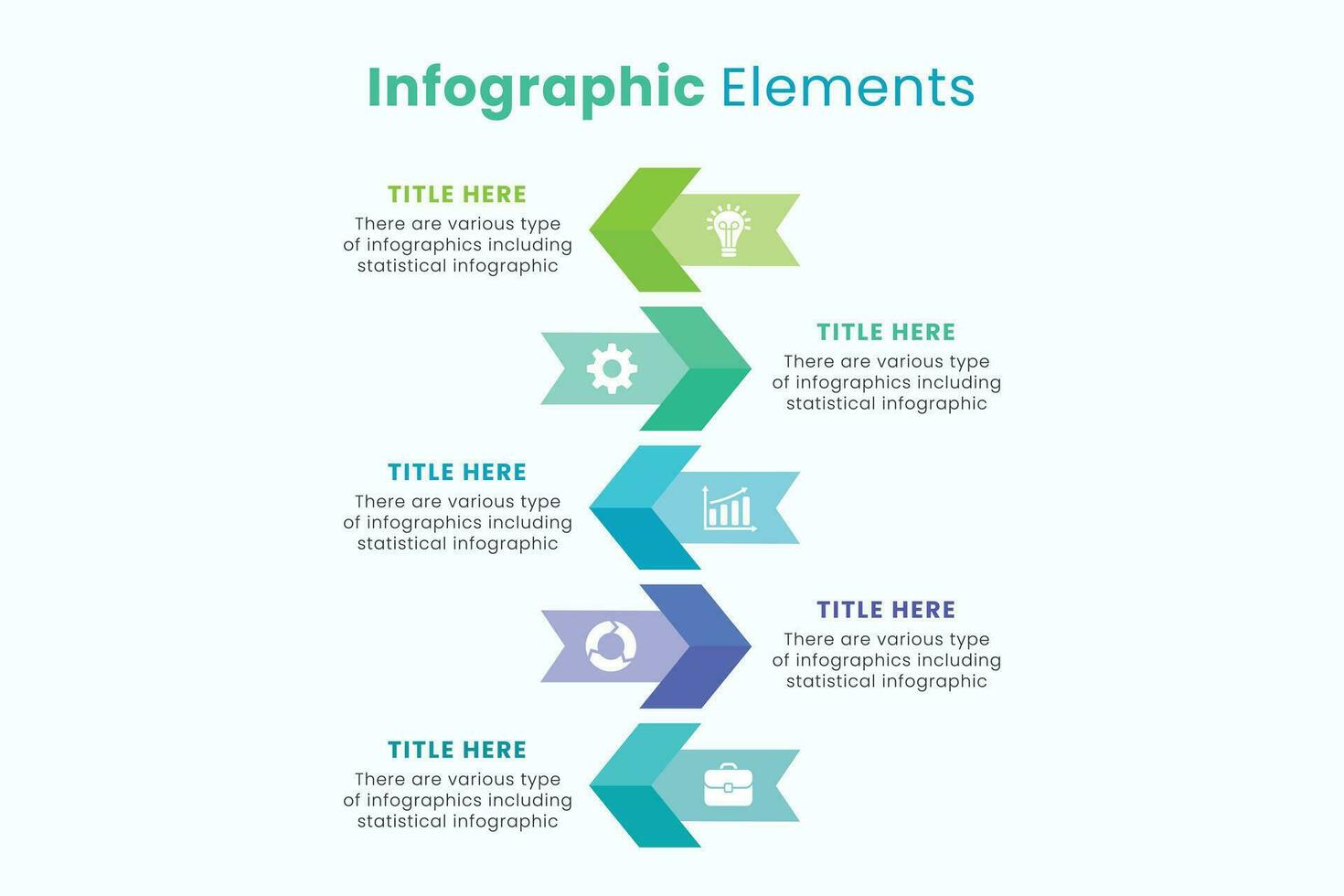 conjunto de vector flecha infografía diseño plantillas para presentaciones