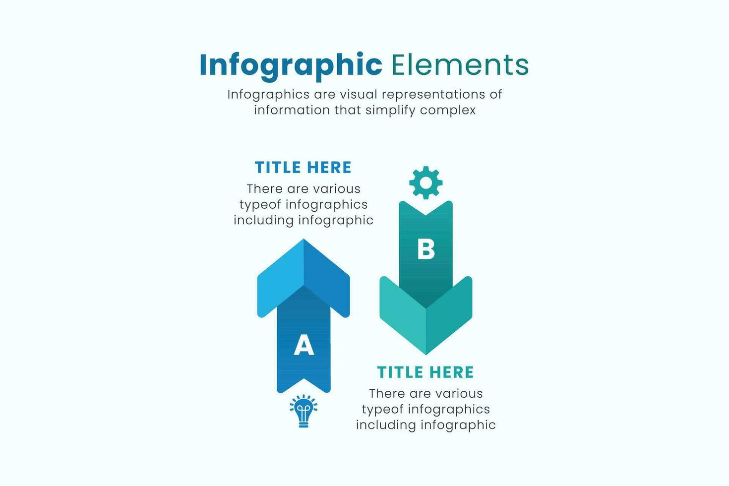 conjunto de vector flecha infografía diseño plantillas para presentaciones