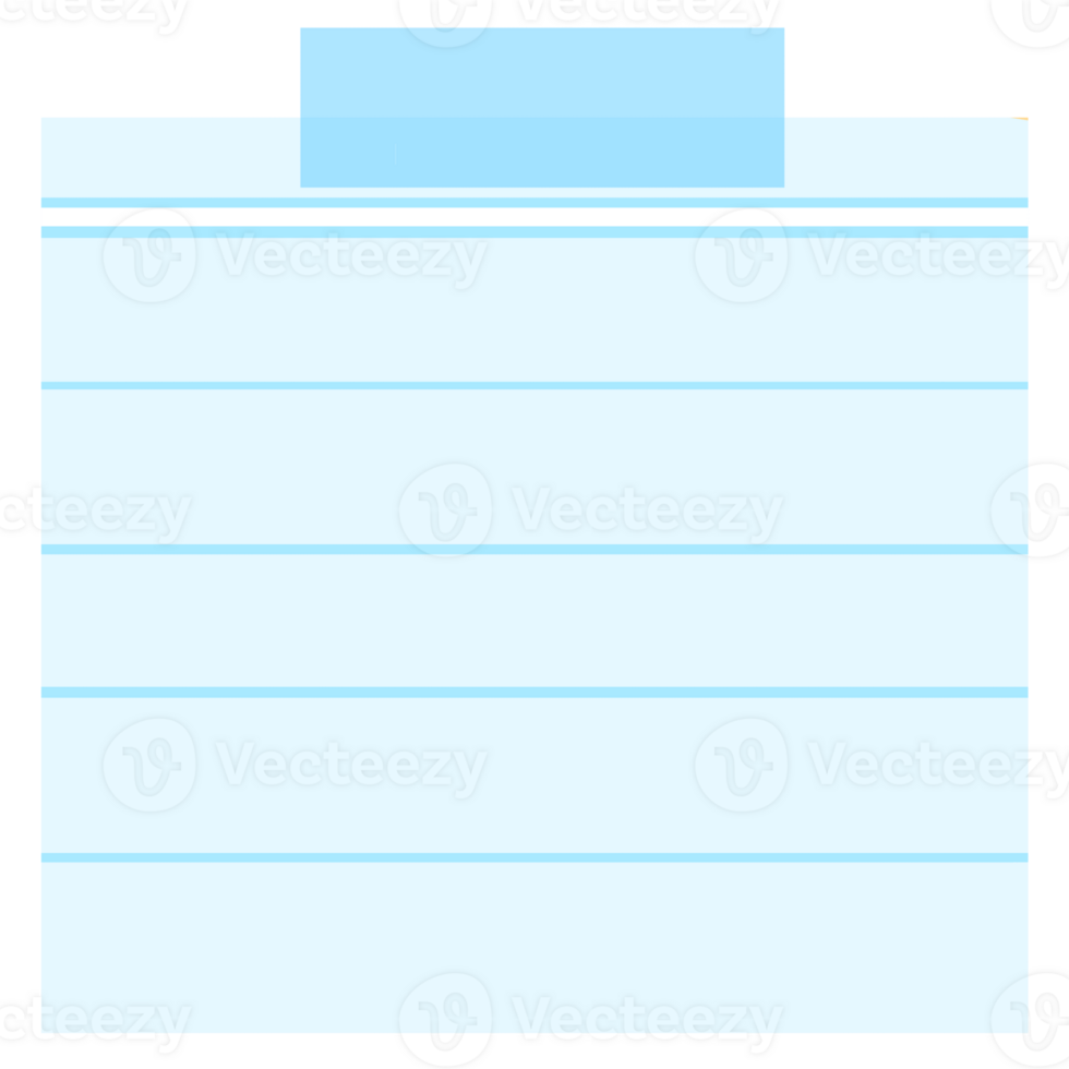 Blue sticky note png