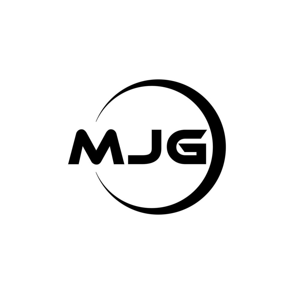 MJG Letter Logo Design, Inspiration for a Unique Identity. Modern Elegance and Creative Design. Watermark Your Success with the Striking this Logo. vector