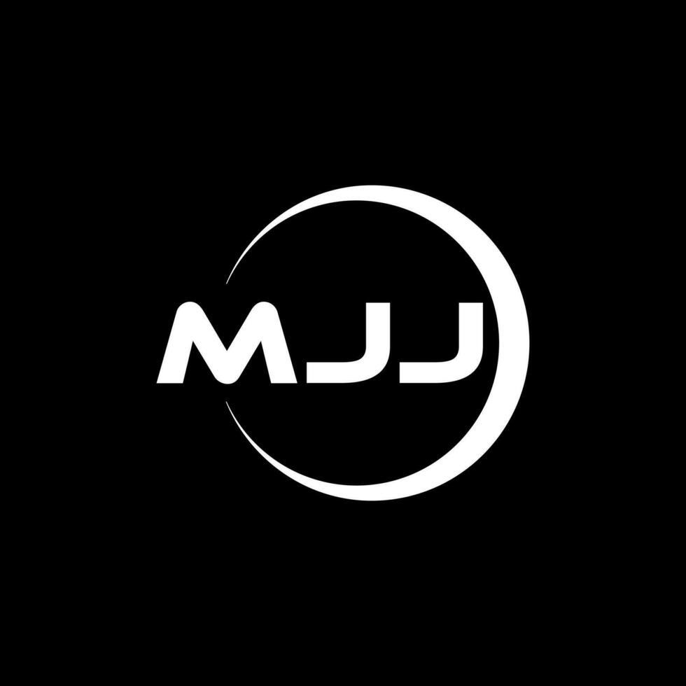 mjj letra logo diseño, inspiración para un único identidad. moderno elegancia y creativo diseño. filigrana tu éxito con el sorprendentes esta logo. vector